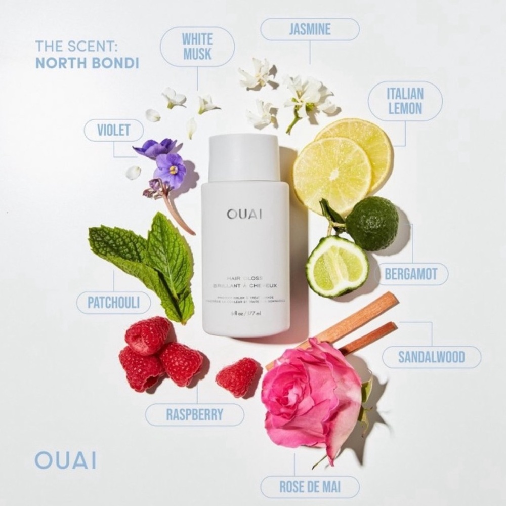 New OUAI Hair Gloss Damage Repair Shine Smooth Heat Protect All Hair Types 6oz